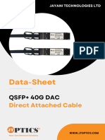 40G QSFP+ DAC Direct Attached Cable Data Sheet by JTOPTICS