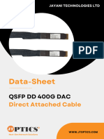 400G QSFP-DD DAC Direct Attached Data Sheet by JTOPTICS