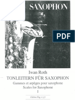 Tonleitern Für Saxophon - Iwan Roth