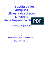 Codigo de Justicia y Procedimiento Masonico 1