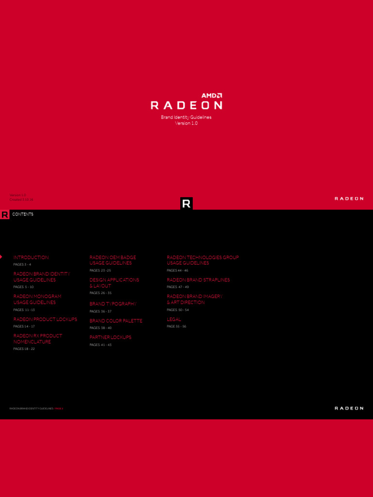 Radeon Brand Identity Guidelines | PDF | Logos | Page Layout