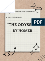 Book Evaluation Odyssey by HomerGreat Books