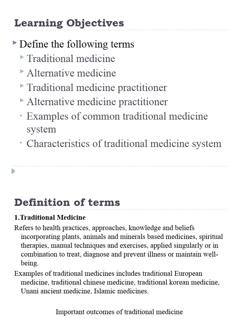 Understanding Traditional Medicine | PDF | Alternative Medicine | Medicine