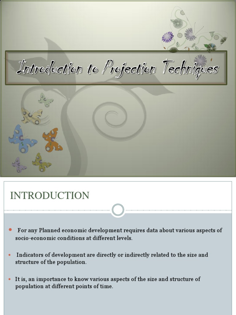 STATISTICAL PROJECTION METHODS visual data 3