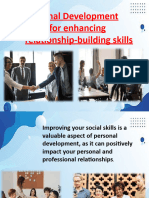 Personal Development Plans For Enhancing Relationship Building Skills My Reports