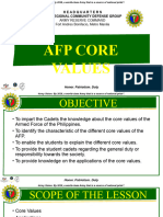 AFP Core Values