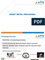 Sheet Metal Processes: Pgs - NTTF