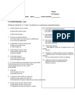 Nombre Fecha Unidad/Centro #Historia Edad: - Años - Meses. Sexo - Curso Escolar