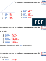 Comment Prononcer Les Chiffres Et Nombres en Anglais