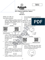 Concept Strengthening Sheet CSS-06 Physics: Based On AIATS-06 CF + Oym