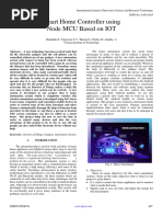 Smart Home Controller Using Node MCU Based On IOT
