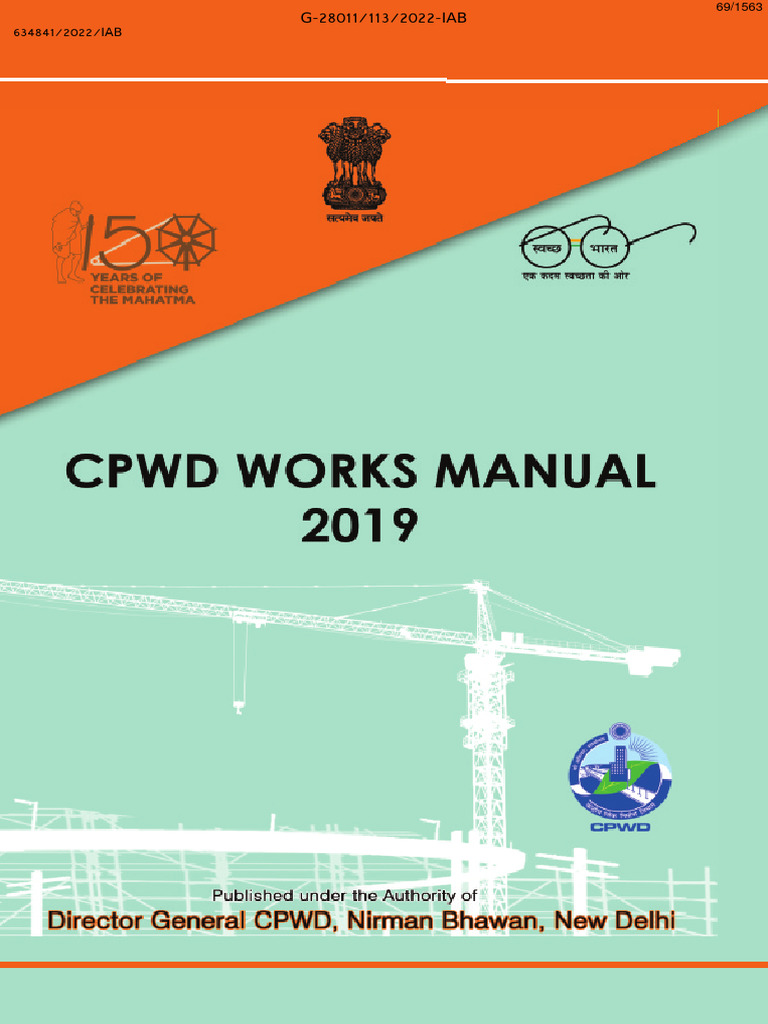 Cpwd Works Manual 2019 1 6 Pdf Business Economies