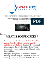Preventing Scope Creep To Avoid Project Delay NICE
