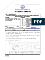 14 February 2024 Minutes of The Meeting Re COORDINATION MEETING ON THE PROPOSED NPC PROJECTS IN BASILAN AND SULU UNDER 2024-2028 MEP