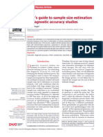 Sample Size in Diagnostic Accuracy Studies