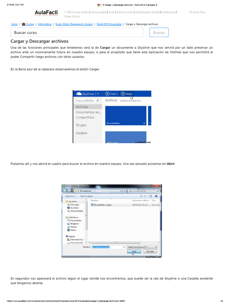 COMO DESCARGAR DOCUMENTOS DE WORD visual data 5