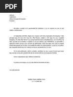 Carta de reclamo