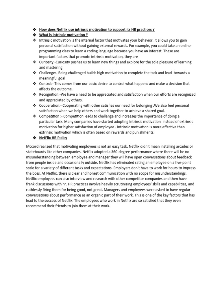 Hr Practices Examples
