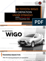 2023 All-New Toyota Wigo Product Training Material 06142023 v2