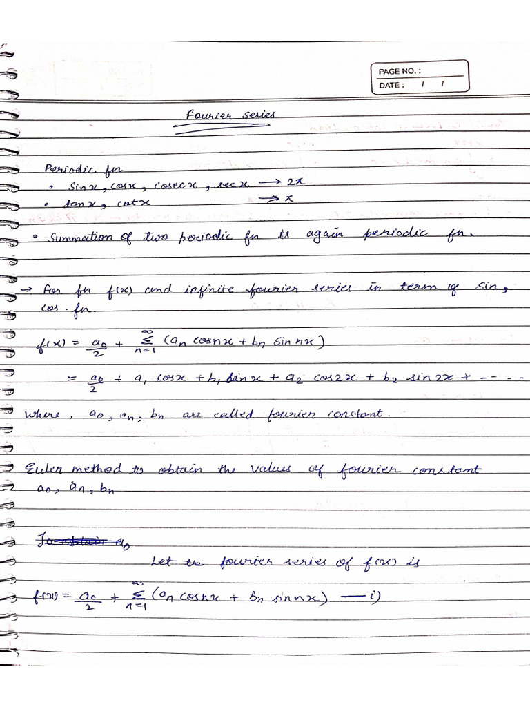 Fourier Series Basics | PDF
