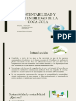 Sustentabilidad y Sostenibilidad de La Coca-Cola