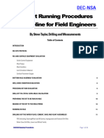 Schlumberger drilling bit running guidelines