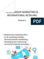 Relationship Marketing & International Retailing