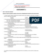 Security - Assessment 1 Questioner - With ANSWER KEY