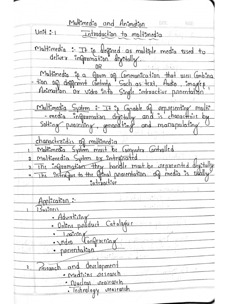 MM Notes 1 and 2 Unit | PDF