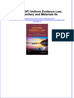 Full Download Ebook PDF Uniform Evidence Law Commentary and Materials 6E Ebook PDF Docx Kindle Full Chapter
