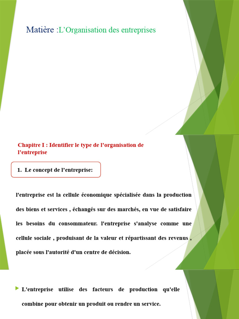 Organisation des entreprises et fonctions clés | PDF | Business | la ...