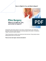 Piles Surgery