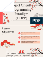 Object Oriented Programming Paradigm (OOPP)