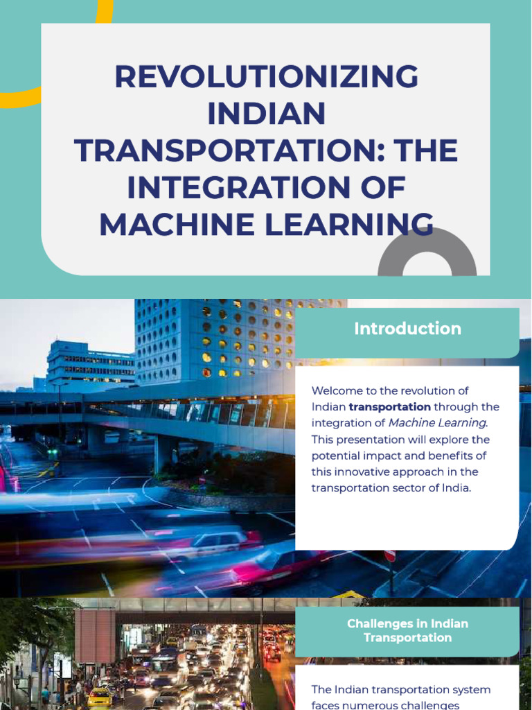 Machine Learning in Indian Transportation | PDF | Transport | Machine ...