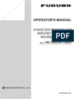 VDR Operator's Manual VR7000 7000S