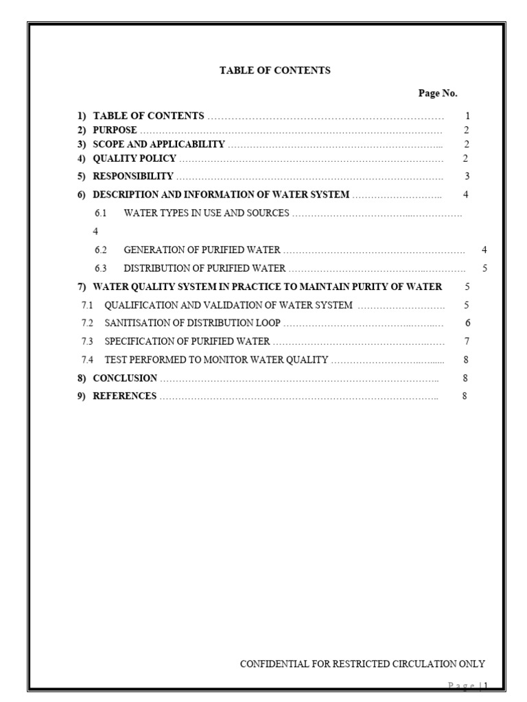 Pharmaceutical Water Quality Manual | PDF