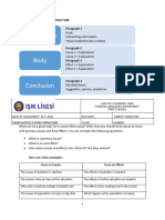 Cause and Effect Essay Structure