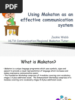 Using Makaton As An Effective Communication System (Presentation) Author Jackie Webb