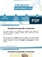 Téc Informática Manhã Educ Tecn e Midiática 17 08 2022 Liberdade de Expressão Nos Novos Meios P2