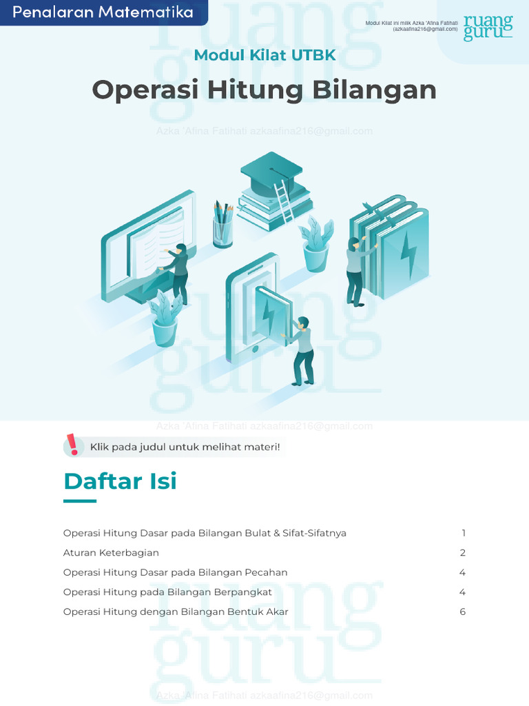 Operasi Hitung Bilangan Dasar | PDF