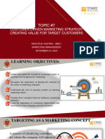 Customer Driven Marketing Strategy - Creating Value For Target Customers