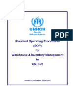 SOP for Warehouse and Inventory Management in UNHCR _ UNHCR India