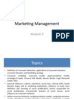 Marketing Management Module 4