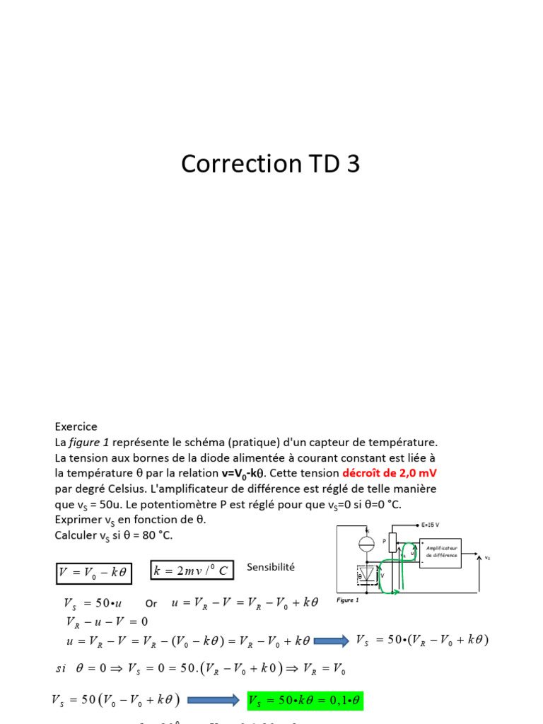 Correction TD3 Conditionneur | PDF