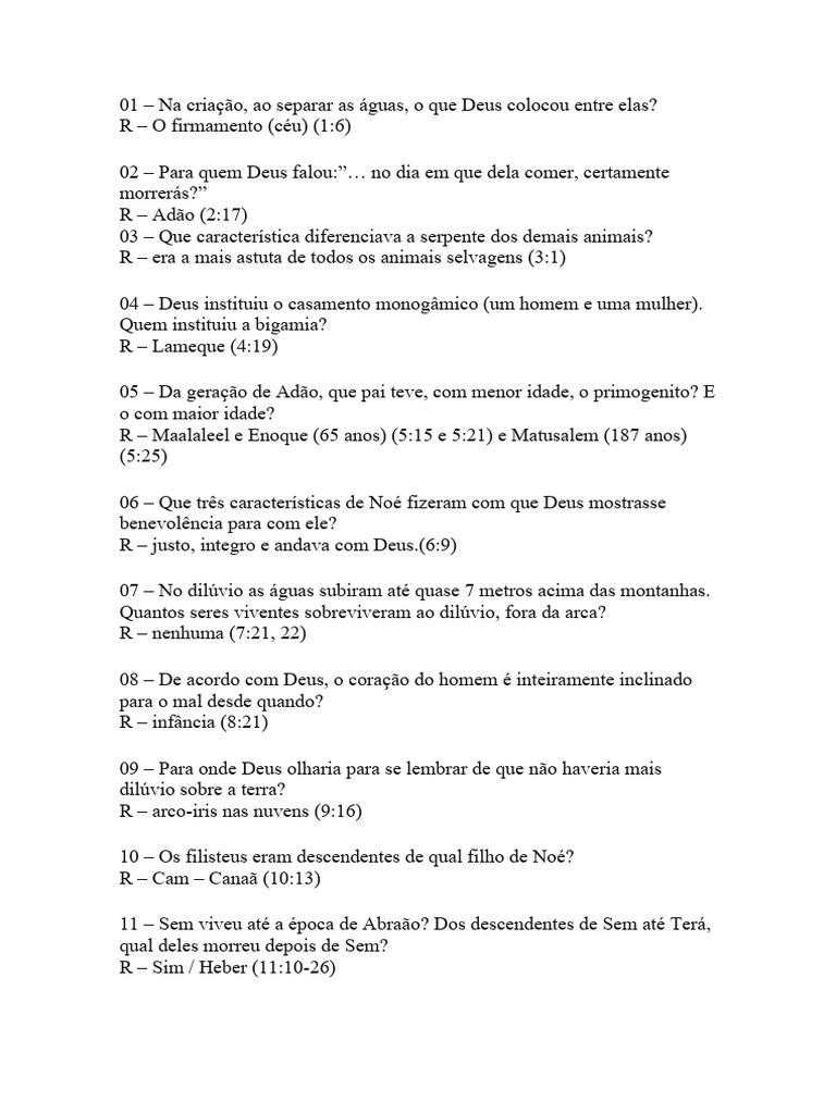 Perguntas e Respostas Biblicas | PDF | Abraão | Isaac