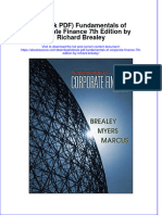 Full Download Ebook PDF Fundamentals of Corporate Finance 7Th Edition by Richard Brealey Ebook PDF Docx Kindle Full Chapter
