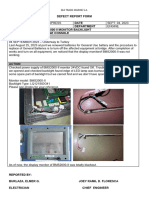 Defect Report BMS2000 - II Backlight Defective