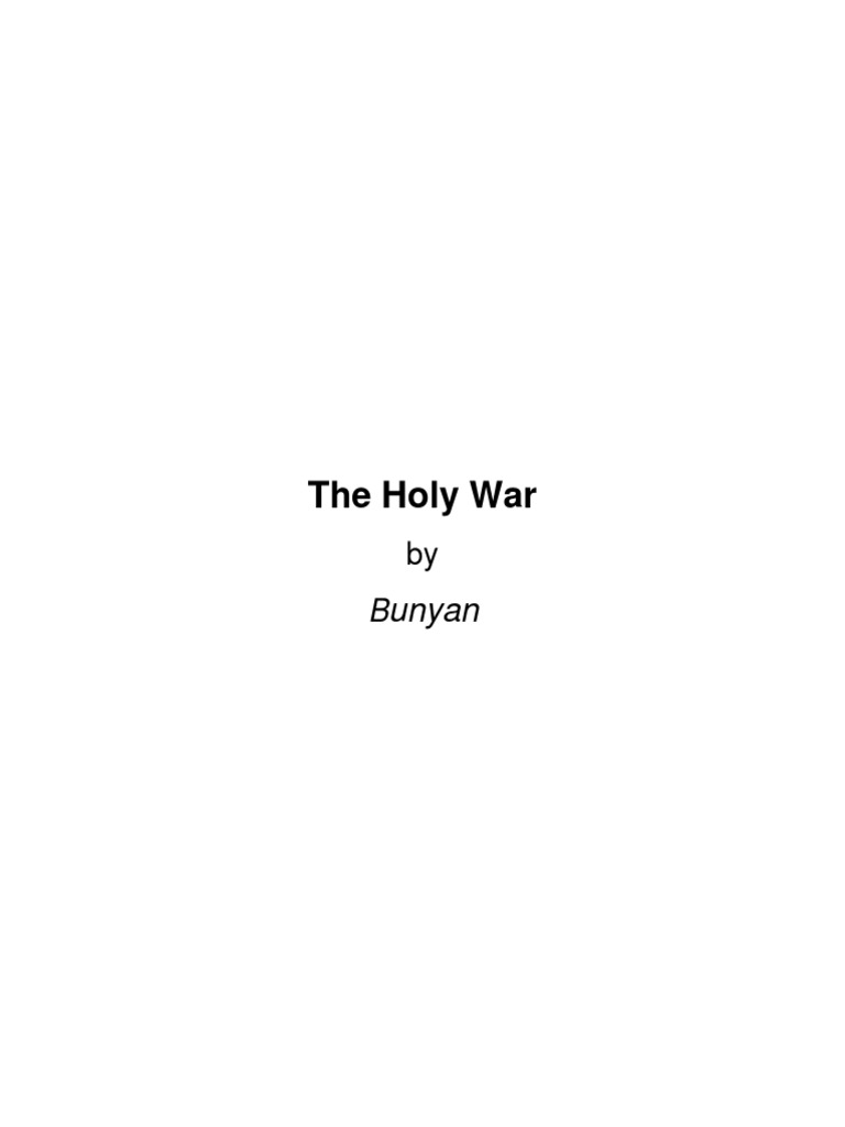 Bunyan's The Holy War Explained PDF