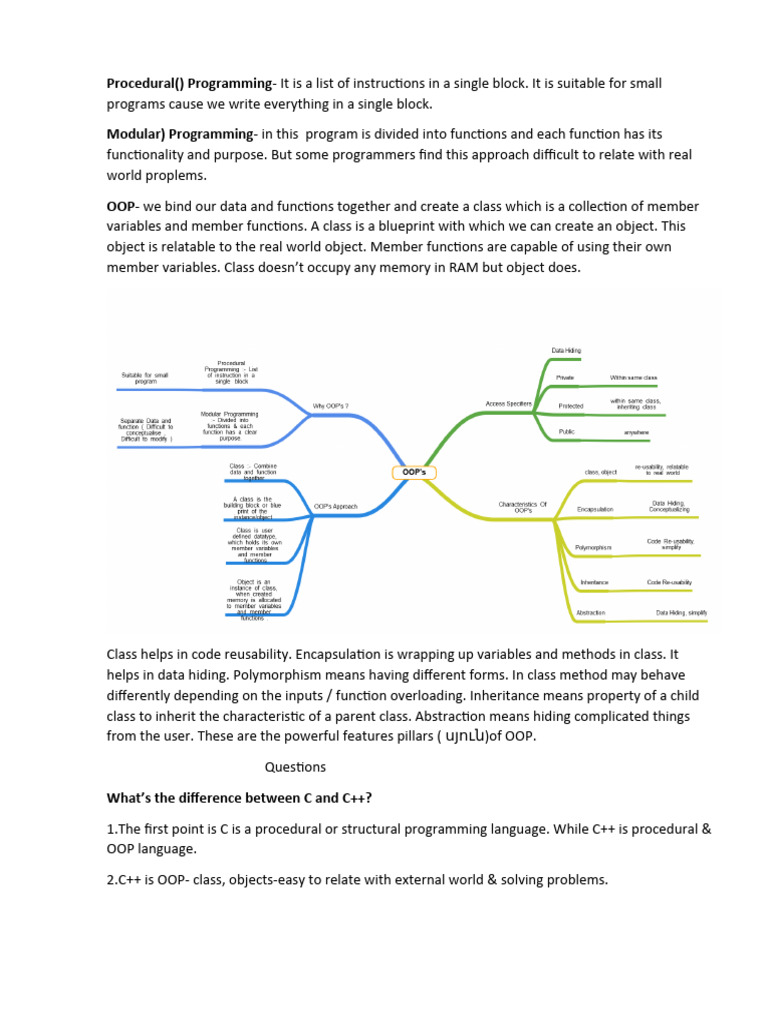 OOP | PDF | C++ | Object Oriented Programming