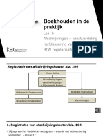 Boekhouden Online Les 6 - Van Begin - Naar Eindbalans